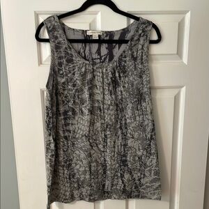 Coldwater Creek Gray and Black Sleeveless Tank Top medium 10/12